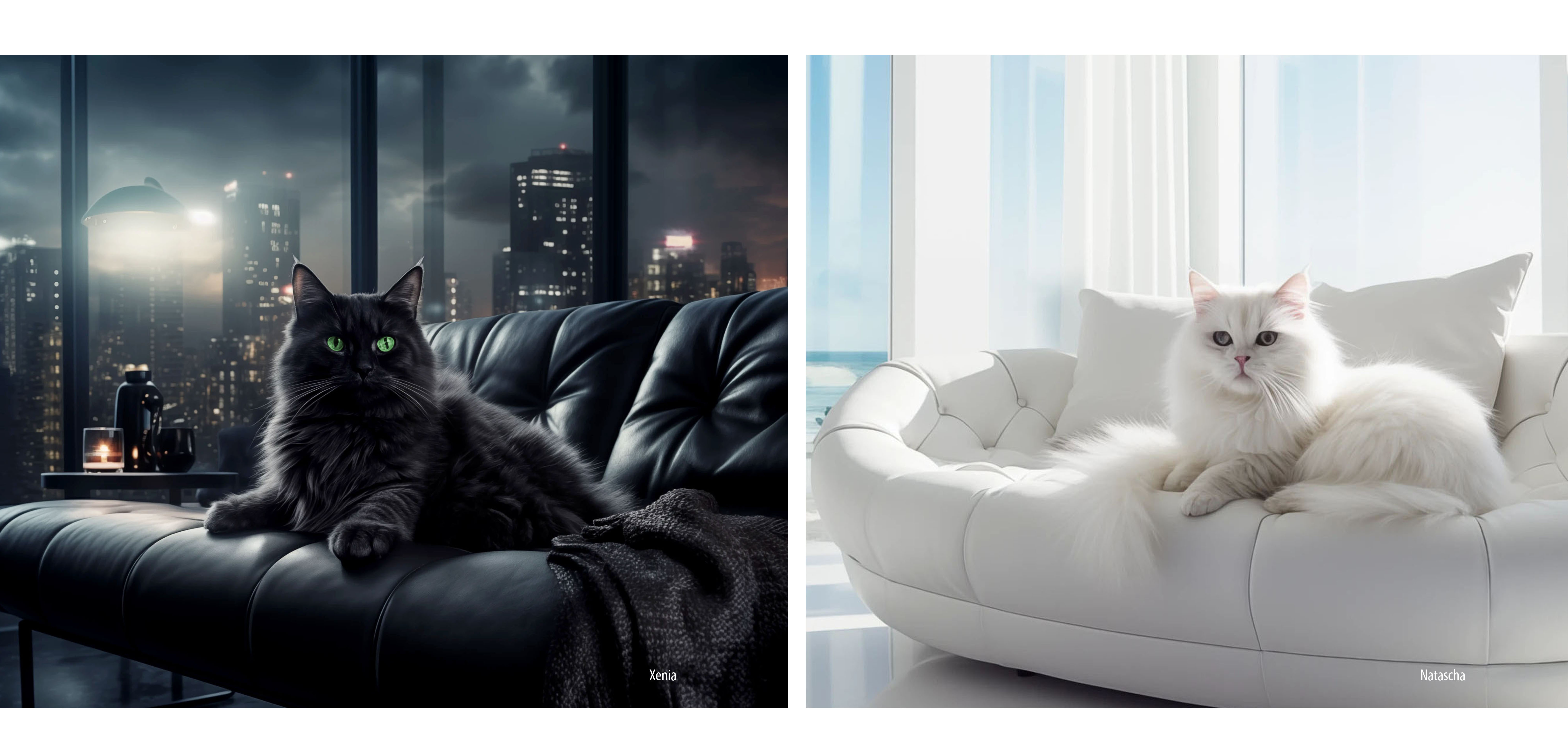 Katzen by KI - Studie mit Midjourney.